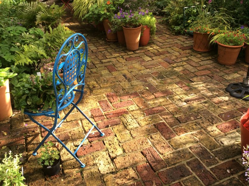 power washed brick paving