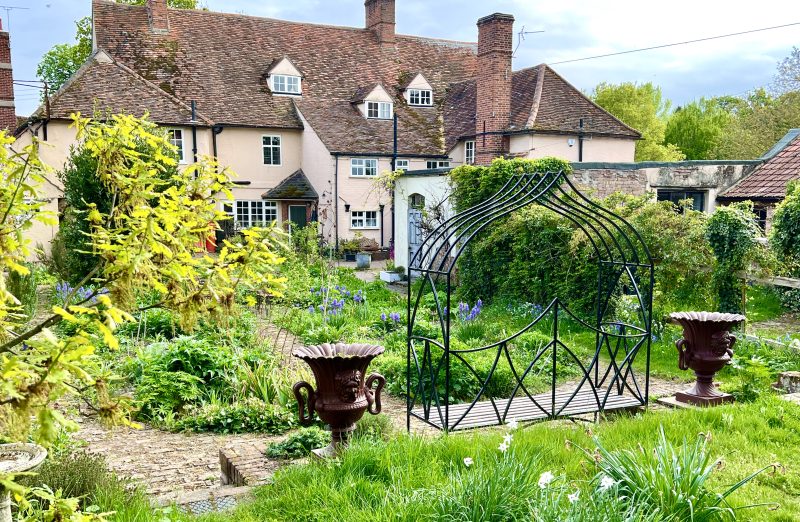 a beautiful cottage garden